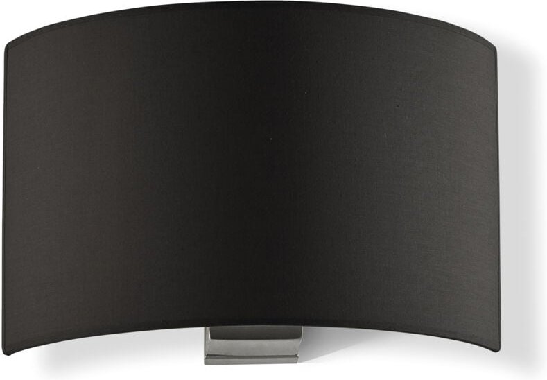 Wandleuchte Amsterdam E27 40w Baumwolle Schwarz