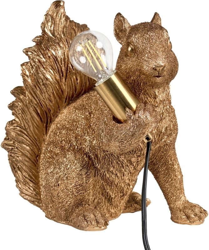 Tischlampe Eichhörnchen PINOLI Gold