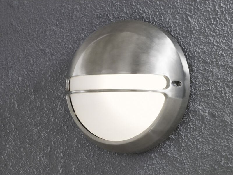 Konstsmide - Dimmbare Außenwandleuchte torino Aluminium / Acrylglas opal, ø 26cm