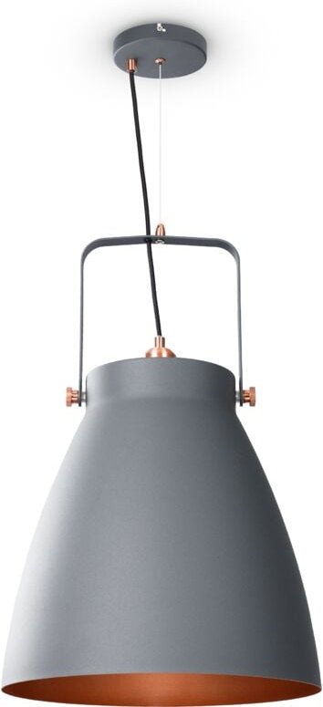 Paco Home Pendelleuchte Esszimmer Hängelampe Küchenlampe Esstischlampe Industriell Modern Pendelleuchte - Anthrazit, Kup...