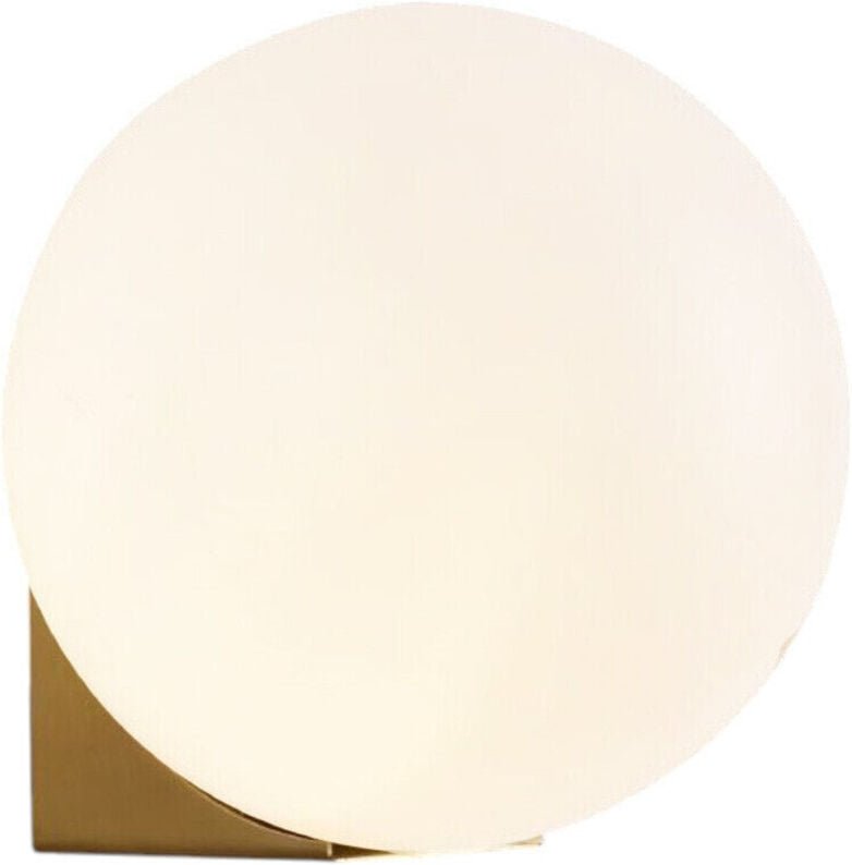 Trade Shop - APPLIQUE A PARETE BRONZO CON SFERA IN VETRO LAMPADA DA MURO MINAMALISTA ATTACCO G9 AQ55 -