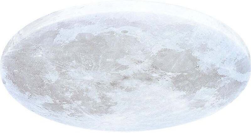 Led Deckenleuchte, Mond Deckenlampe mit Fernbedienung, ø 38cm, 3000-6500K dimmbar, Nachtfunktion, Wandlampe für Wohnzimm...