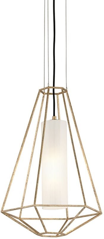 Hudson Valley Lighting - Silhouette 1 Pendelleuchte Blattgold, Glas