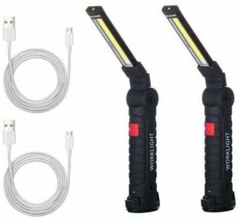 wiederaufladbare LED-COB-Arbeitsleuchten, Werkstattleuchten, Taschenlampen, LED-Arbeitsleuchten mit Magnetfuß, Inspektio...