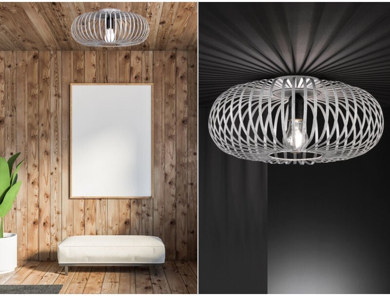 Johann Deckenleuchte 1xE27 Antikgrau Ø40 cm Trio Lighting