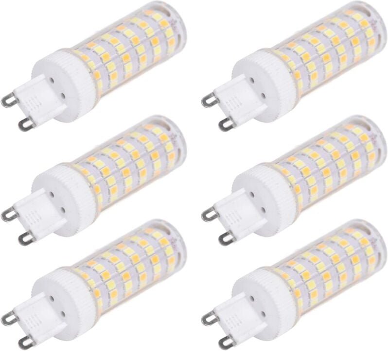 Wandleuchte mit Glühbirne, 3 Lichtfarben, 104 LEDs, 6 Stück, für Haushalt und Büro