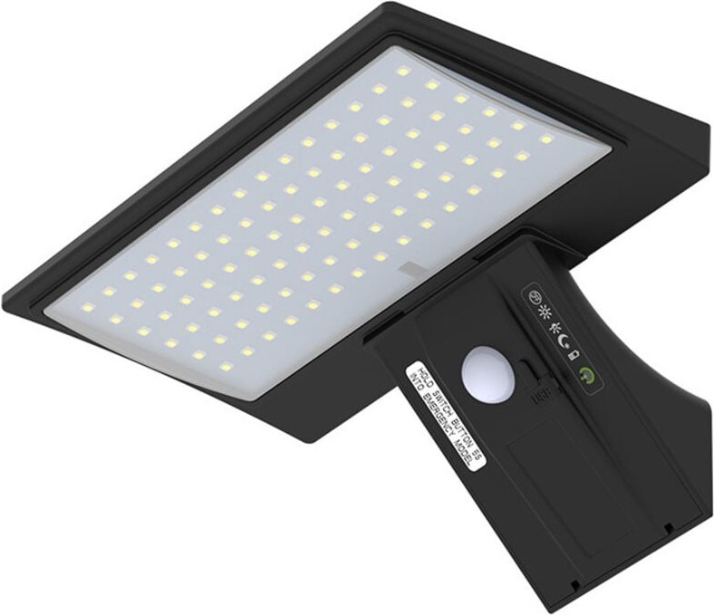 Solarleuchte Außen, 90 led mit Bewegungsmelder, wasserdichtes Sicherheitslicht, 2600 mAh, Solar-Wandleuchte für Garten, ...