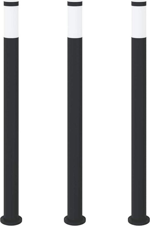 Pollerleuchten 3er 110 cm Edelstahl IP44 vidaXL