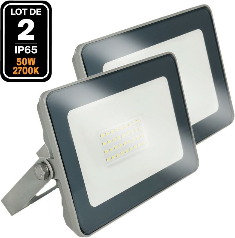 2 Fluter led 50W Proline Warmweiß 3000K Hohe Helligkeit.