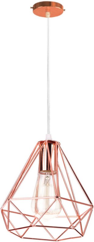 1x Pendelleuchte Vintage Hängend E27 aus Metall Käfig Hängeleuchte für Esszimmer, Schlafzimmer, Kinderzimmer, Wohnzimmer...