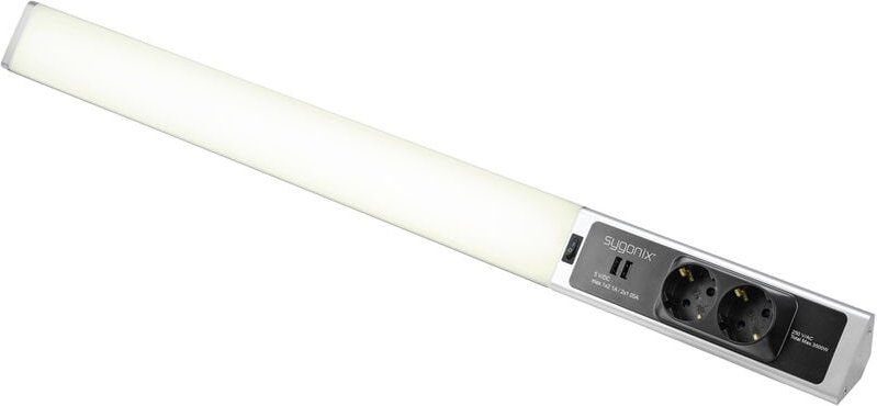 LED-Unterbauleuchte smd led 18 w Neutralweiß Silber, Weiß - Sygonix