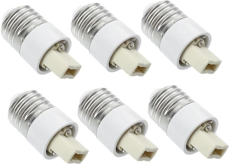 E27-zu-G9-LED-Lichtadapter für PC, praktischer Schraub-Lichtkonverter für Tisch- und Deckenleuchten, 6-teiliges Set, kom...
