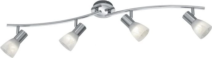 Deckenleuchte 4 Spot E14 verstellbare Levisto Nickel Trio Beleuchtung