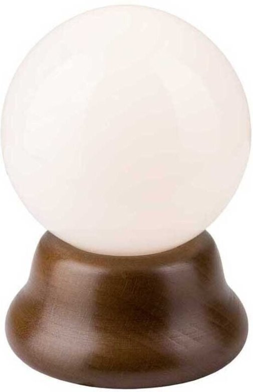 Lamkur Globe Tischleuchte Nuss, 1x E14