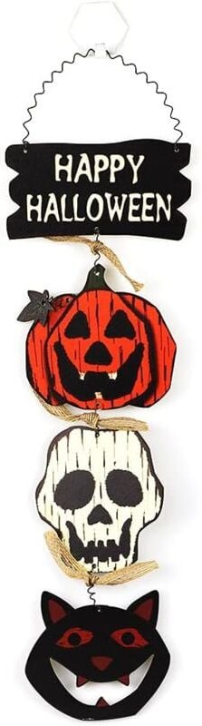 DOLASO Willkommens-Halloween-Türschild zum Aufhängen, Halloween-Dekorationen für Zuhause, Büro, Schule, Outdoor, Spukhau...