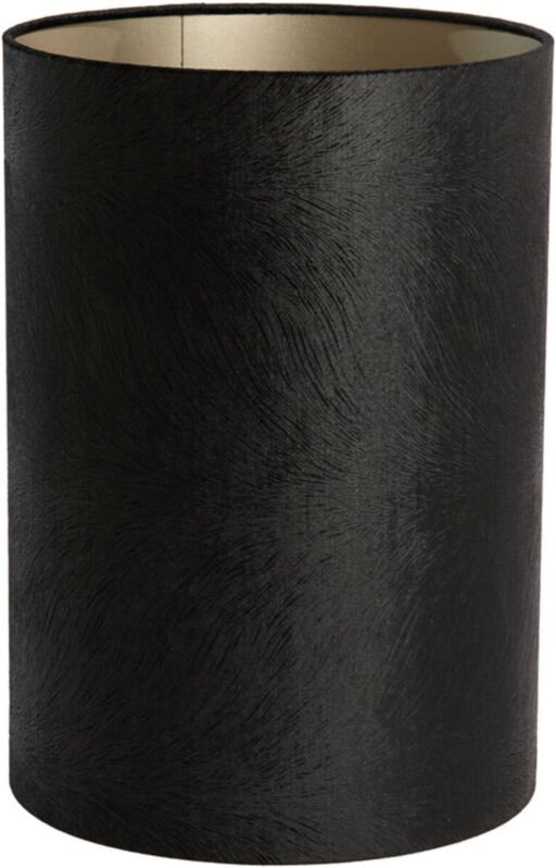Light & Living - lampenschirm - Lubis - schwarz - textil - Ø 30cm