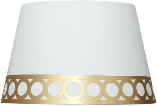 Dalia Pendelleuchte Schirm e27 weiß/gold 40dx30dx25h