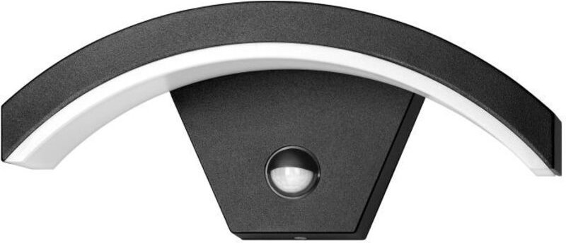 PILEA LED 9W, Wandleuchte, Gartenleuchte mit PIR-Sensor, 700lm, IP54, 4000K, schwarz