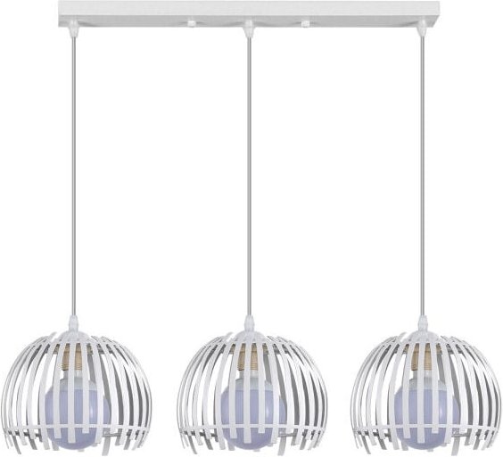 Lámpara de lámpara de techo alargada Latina Blanca 3xe27 Regx74x20cm - Fabrilamp