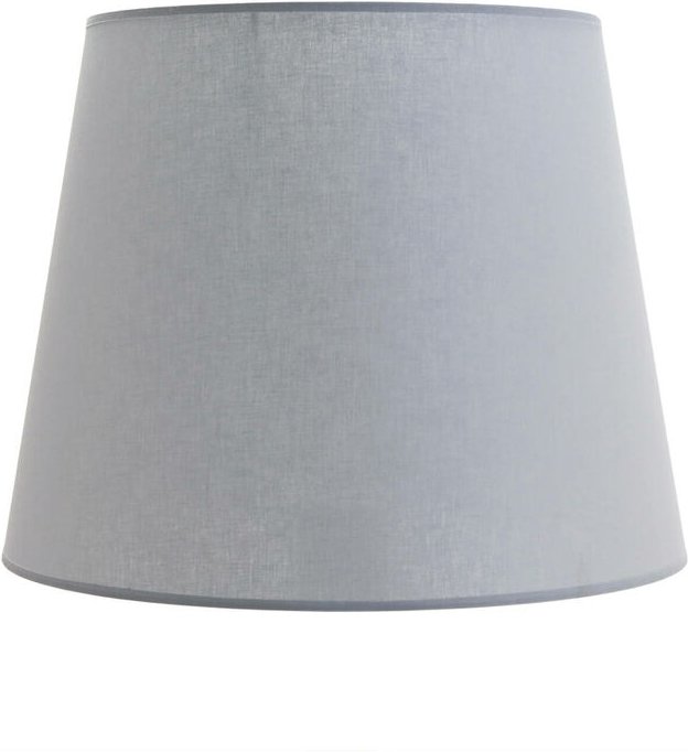 Stoff Lampenschirm für Stehlampe E27 Grau willow