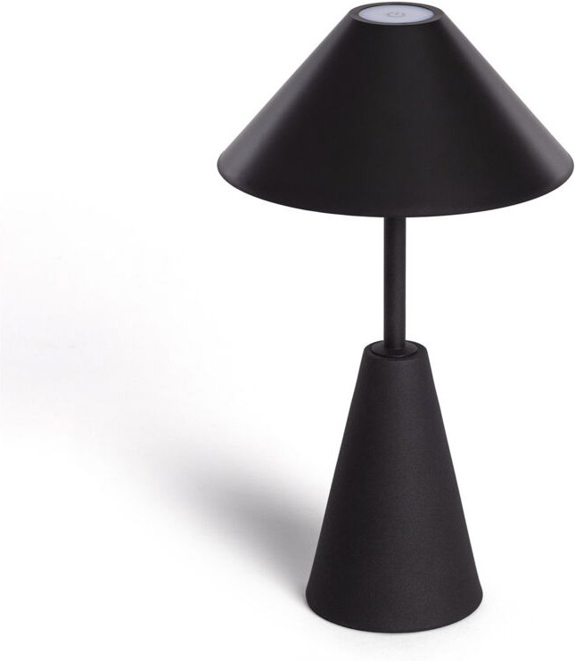 Ledkia - led Tischlampe aus Metall mit wiederaufladbarem USB-Akku Chamle Schwarz