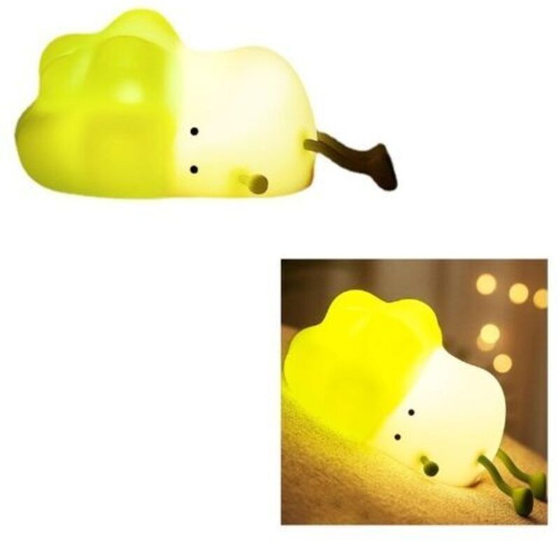 Dimmbares Touch-Nachtlicht, LED-Bettlampe für Kinderzimmer, Augenschutz, Gemüselampe