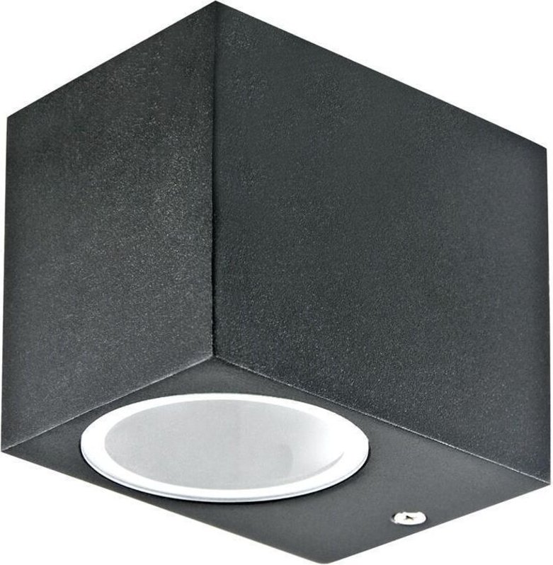 Außen-Garten-Wandleuchte Boston 1xGU10 IP44 schwarz Goldlux