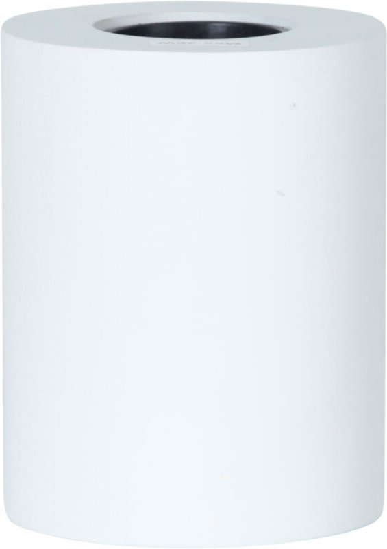 Star Trading - Kleiner Lampenfuß ,Tub', E27 Fassung, Holz in Weiß, ø 8cm, h 10cm