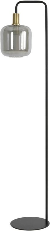 Stehlampe - Lekar - schwarz - glas metall - - Light&living