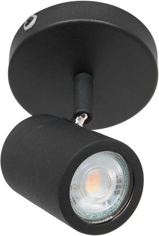 Mexlite - spot - Upround led - schwarz - metall - ø 10cm - GU10 -