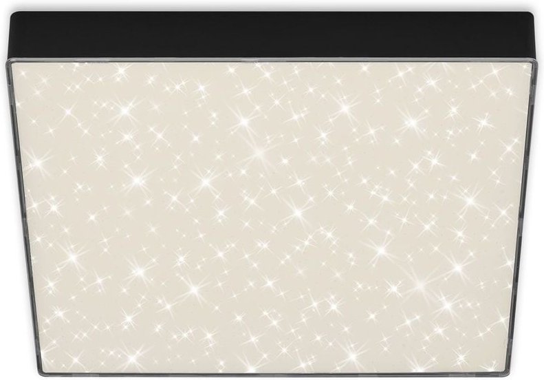 LED Aufbauleuchte IP20 Sternenhimmel 21 W schwarz Metall-Kunststoff Briloner