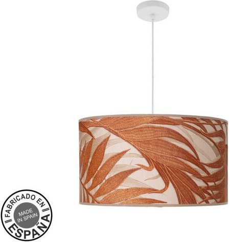 Fabrilamp - abrila akunadecor 3-Licht-Hängeleuchte Modell Moda Marro mit Laub-Lampenschirm