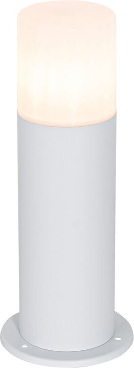 Stehende Außenleuchte weiß mit Opalschirm 30 cm IP44 - Odense