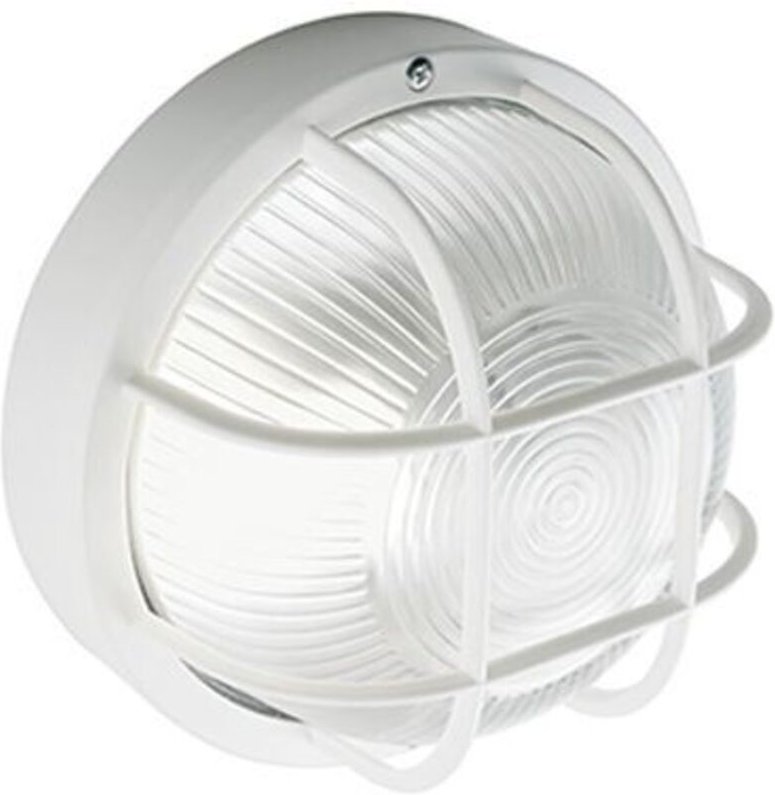 Runde sarg-einheit mit schränken und struktur aus thermoplastischem, großflächigem e27 weiß farbe 48/02