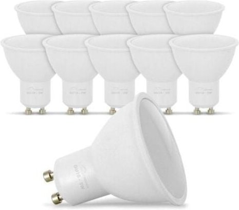 Gotrays - 10er Set led Leuchtmittel GU10 5W Äquiv. 3000K Warmweiß