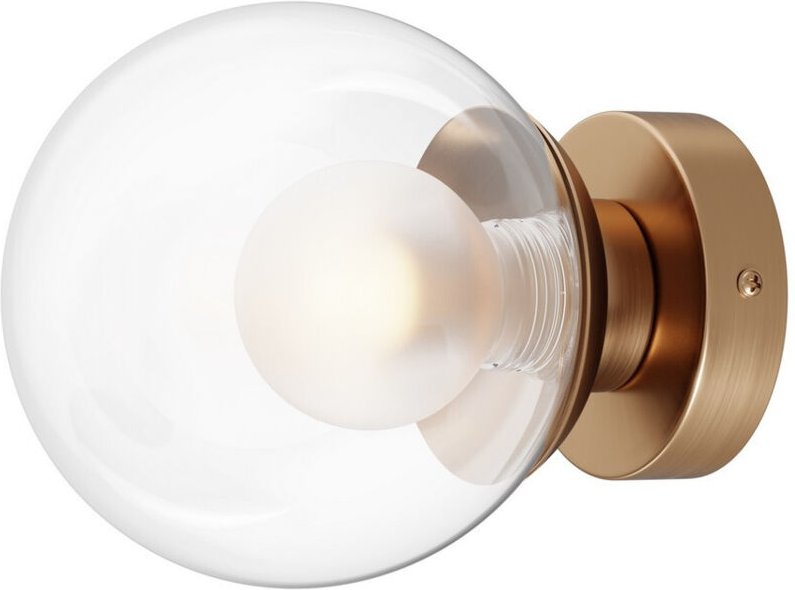 Maytoni Basic Form Moderne 15cm Globe Wandleuchten Gold 1xG9 Glasschirm