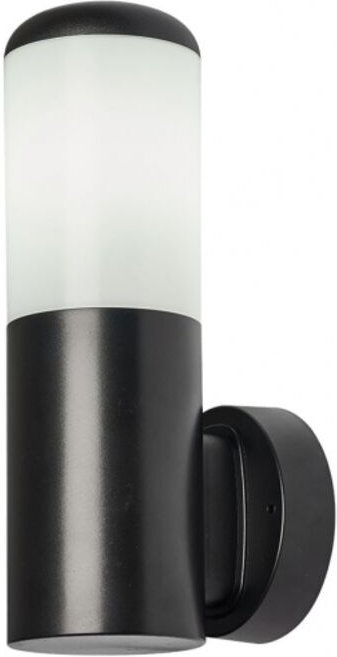 Fabrilamp - Außenwandleuchte azafran 1xe27 schwarz polycarbonat 19,6x9,1x13,4 cm ip44