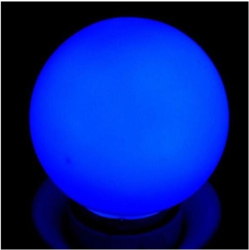 Trade Shop Traesio - Trade Shop - wisdom miniglobe E27 1W led-lampe in den farben kalt warm grün blau rot -