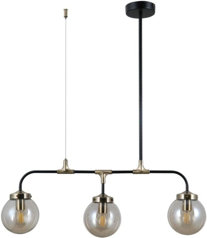 Valpena Industrielle Retro-Deckenleuchte mit 3 Leuchtstäben, E14 - Italux