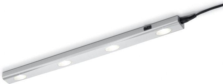Reglette Applikation 4 Led Aragon Aluminium L55 cm Trio Beleuchtung