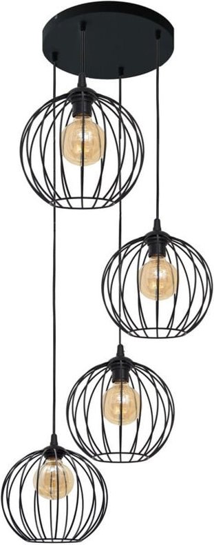 Thumbnail - Mercure Cluster Pendelleuchte Schwarz 40cm - Helam