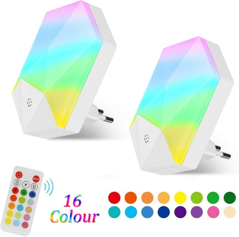 6pcs RGB-Fernbedienung Modell Nachtlicht, 16 Farben bunten intelligenten dimmbar Gradient Baby Zimmer Lampen und Laterne...