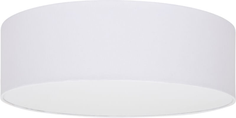 Weiße Deckenleuchte 30 cm TONDO Stofflampenschirm Plexiglas 2xE27