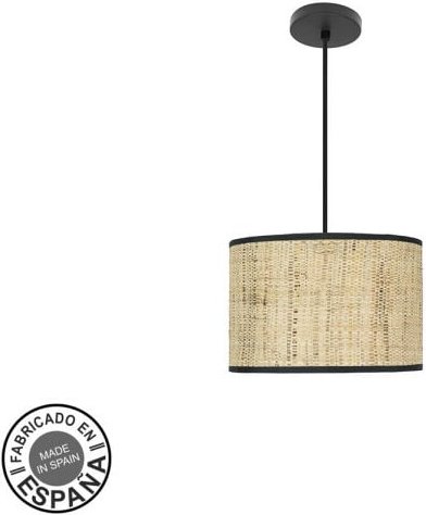 Fashion Hängeleuchte 1xe27 schwarz/dunkelbraun regx30x30