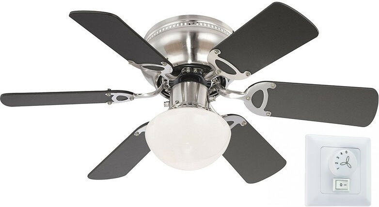 Deckenventilator Ugo mit Beleuchtung 76 cm von Globo für kleine Räume