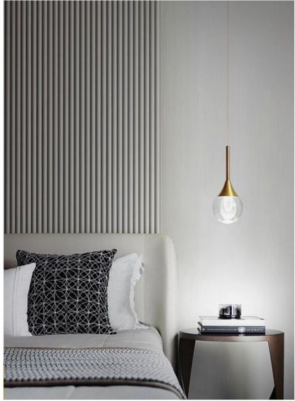 Trade Shop - moderner kronleuchter led 5W globus goldene lampe pendelleuchte 3000K 4000K 6500K LP-41 -