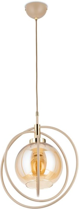 Nostra Beige Glas Pendelleuchte 1xE27