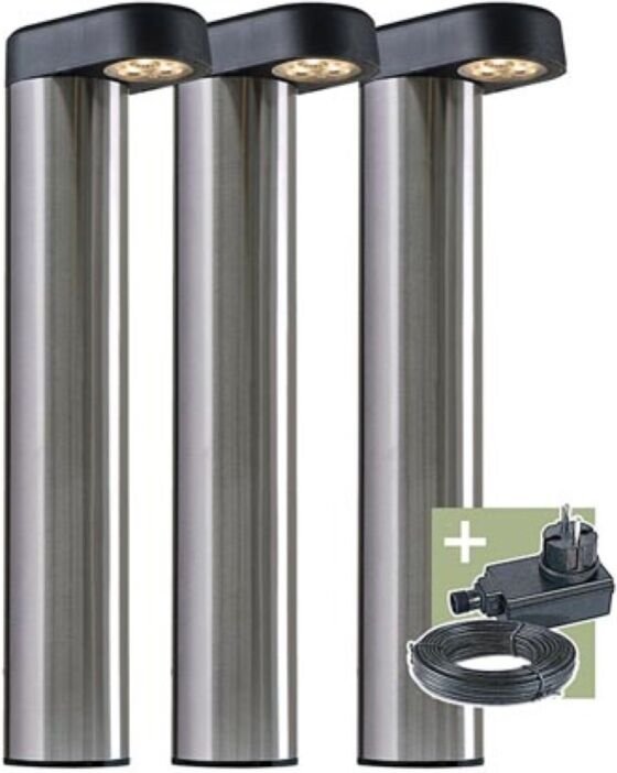 Ludeco - Arvid - Standleuchte - 3er-Set - 12 v - 150 lm - 1.5 w - Warmweiß