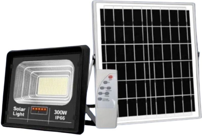 Trade Shop Traesio - Trade Shop - Solarstrahler mit Photovoltaikmodul 300 w IP65 wasserdicht Fernbedienung -