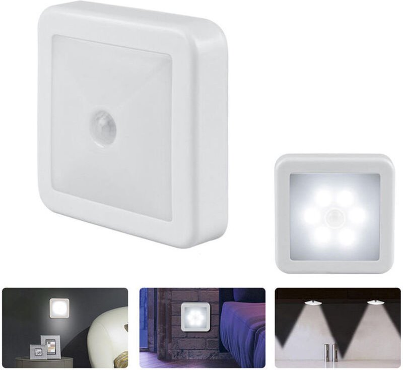 LED-Nachtlicht für Kinder, weißes Nachtlicht, magnetischer Bewegungssensor für den Innenbereich, inklusive Klebefläche, ...